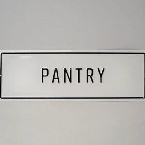 MAGNOLIA HOME  Farmhouse Embossed Metal Pantry Sign